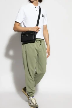 Stone Island GREEN Pants with logo