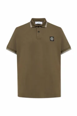 Stone Island GREEN Polo with logo