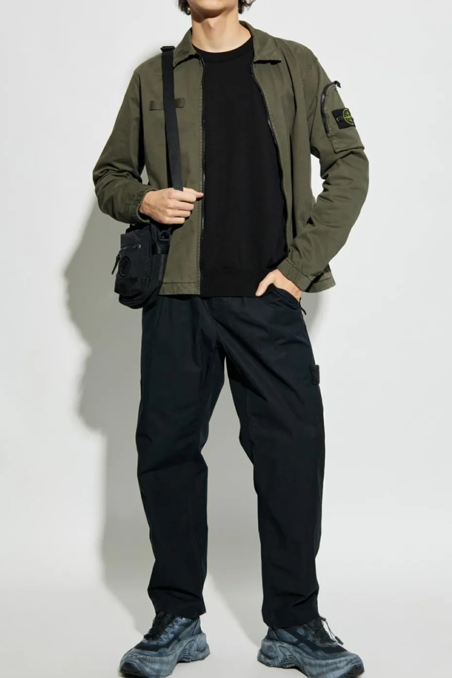 Stone Island GREEN Shirt with logo