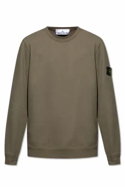 Stone Island GREEN Sweatshirt with logo