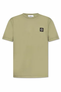 Stone Island GREEN T-shirt with logo