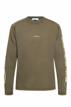 Stone Island GREEN T-shirt with logo