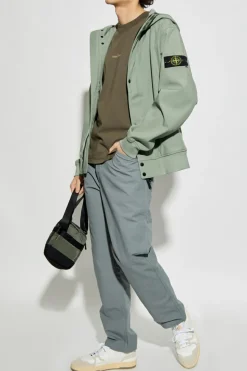 Stone Island GREEN T-shirt with logo