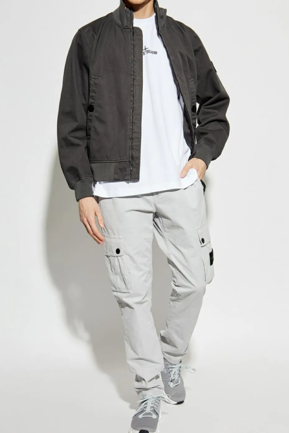 Stone Island GREY Jacket with detachable patch