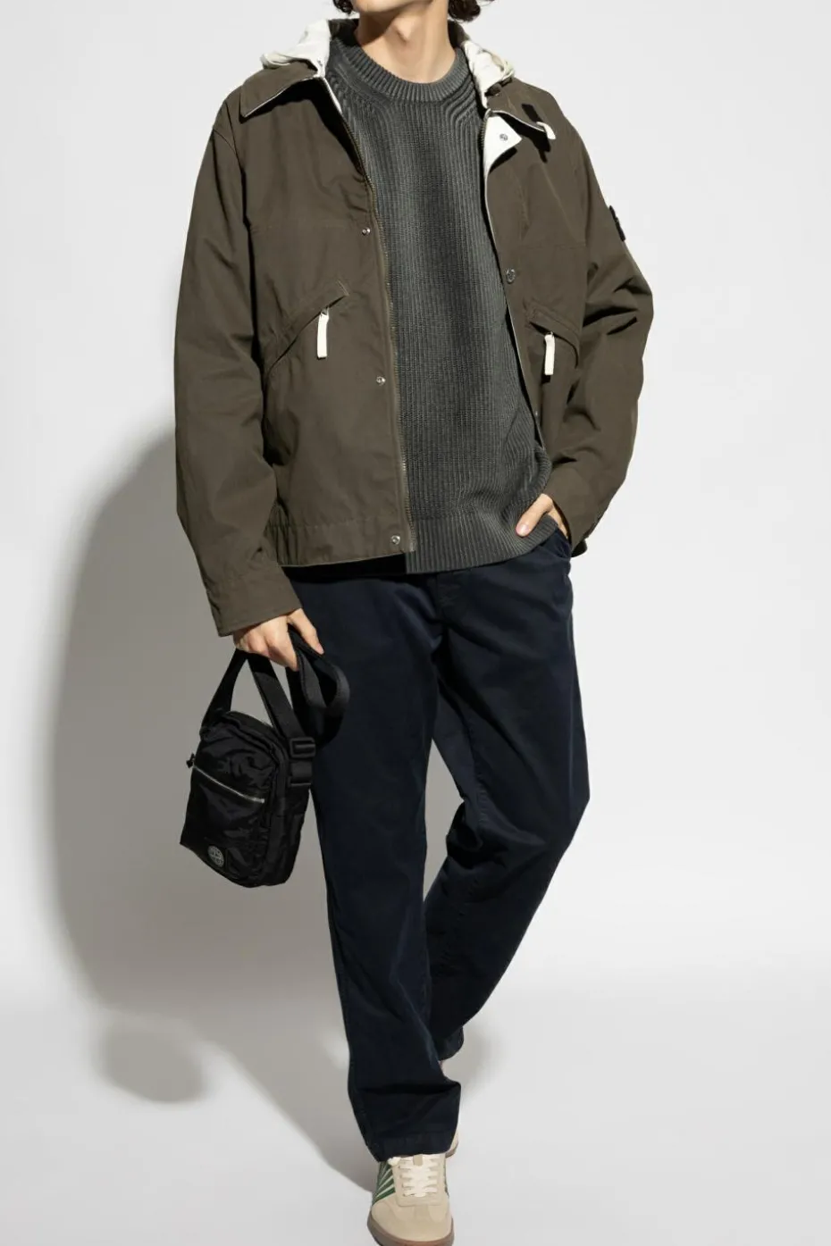 Stone Island GREY Sweater with logo