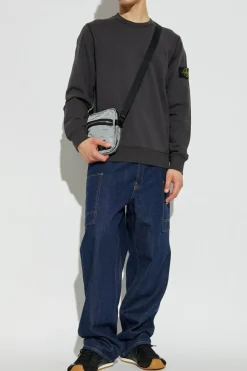 Stone Island GREY Sweatshirt with logo