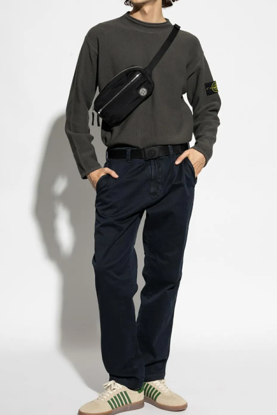 Stone Island GREY Sweatshirt with logo