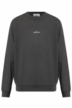Stone Island GREY Sweatshirt with logo