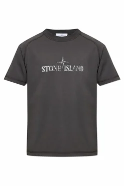 Stone Island GREY T-shirt with logo