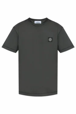 Stone Island GREY T-shirt with logo