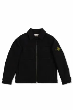 Stone Island Junior BLACK Jacket with logo