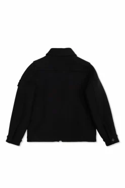 Stone Island Junior BLACK Jacket with logo