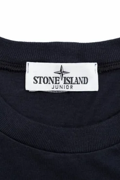 Stone Island Junior BLACK T-shirt with logo