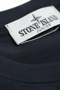 Stone Island Junior BLACK T-shirt with logo