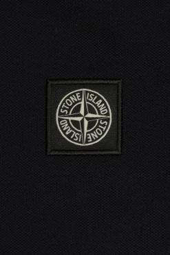 Stone Island Junior BLACK Polo with logo