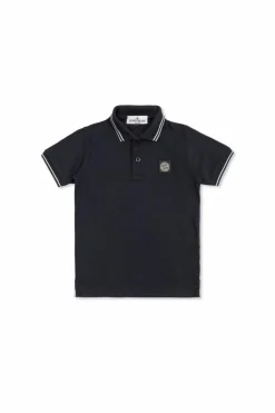 Stone Island Junior BLACK T-shirt with logo