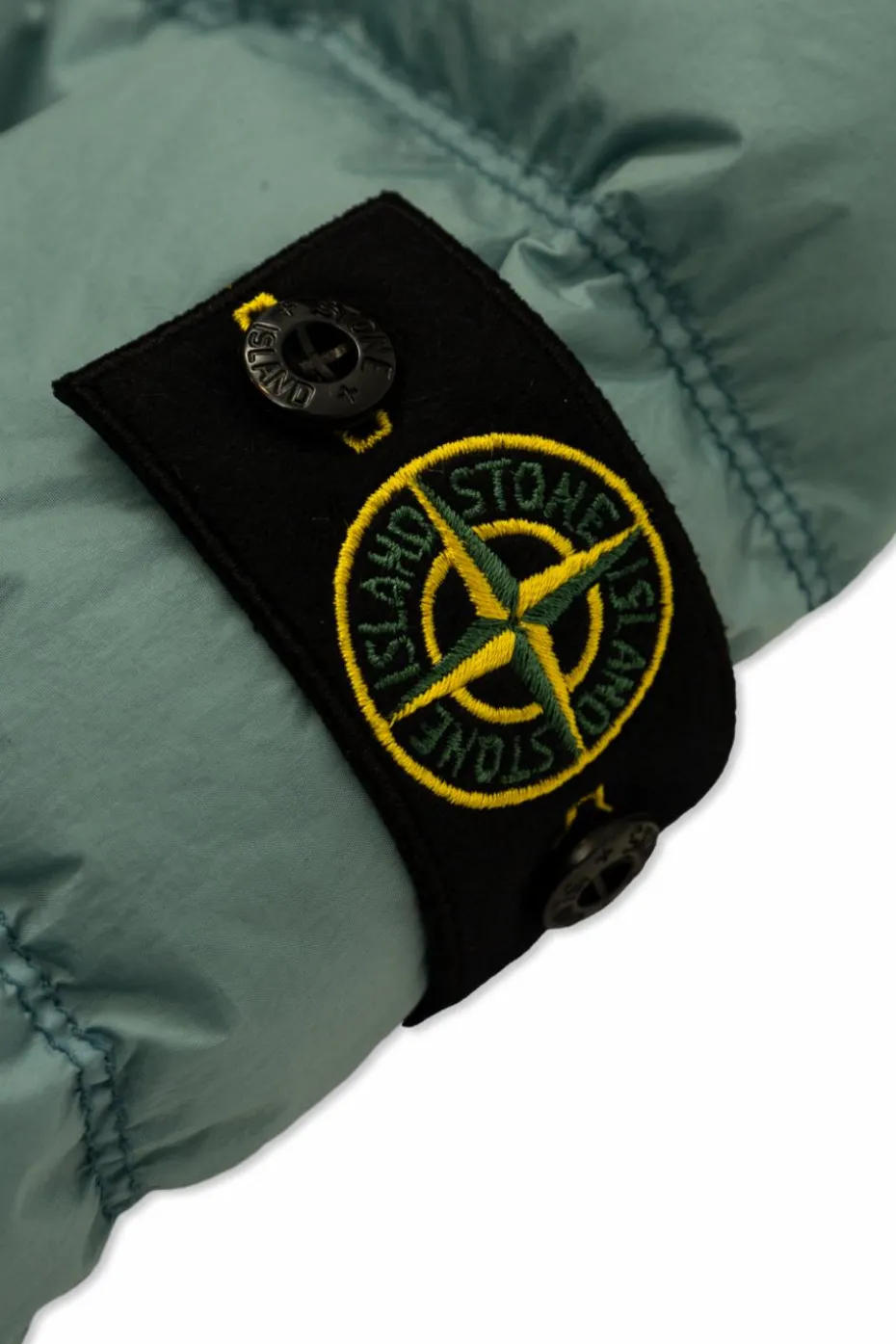 Stone Island Junior GREEN Down jacket with logo