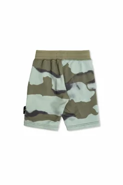 Stone Island Junior GREEN Patterned shorts