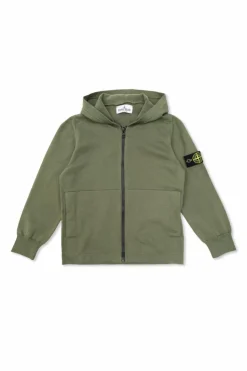 Stone Island Junior GREEN Sweatshirt with logo