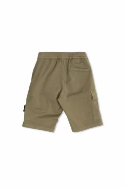 Stone Island Junior GREEN Cargo style shorts