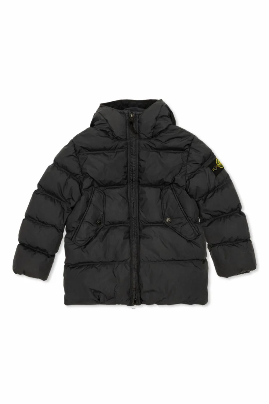 Stone Island Junior NAVY BLUE Down jacket with logo
