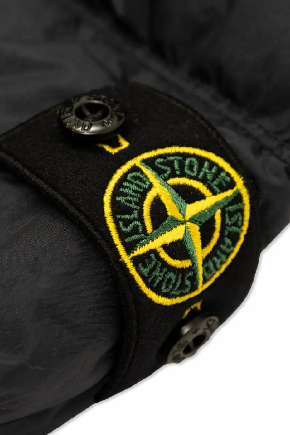 Stone Island Junior NAVY BLUE Down jacket with logo