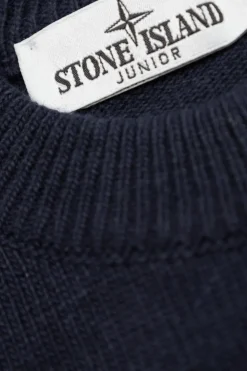 Stone Island Junior NAVY BLUE Sweater with logo