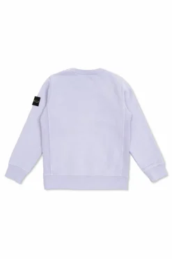Stone Island Junior PURPLE Sweatshirt with logo