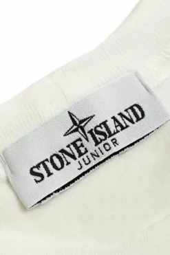 Stone Island Junior WHITE T-shirt with logo