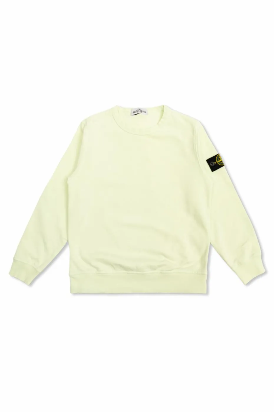 Stone Island Junior YELLOW Sweatshirt with logo patch