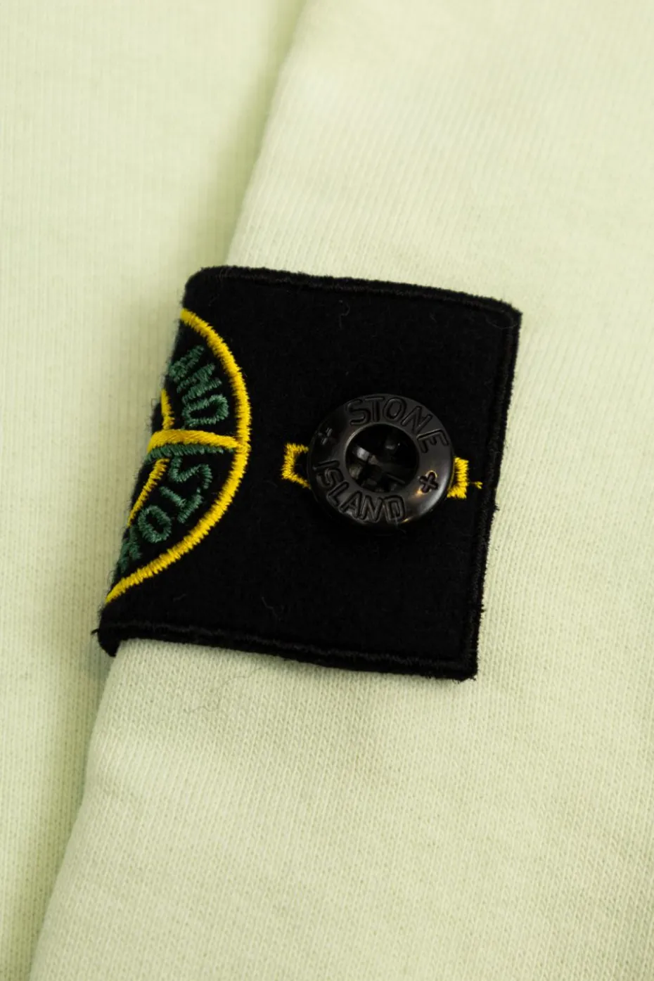 Stone Island Junior YELLOW Sweatshirt with logo patch