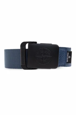 Stone Island NAVY BLUE Belt with logo