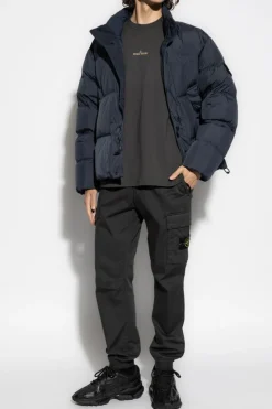 Stone Island NAVY BLUE Down jacket "Garment Dyspo"