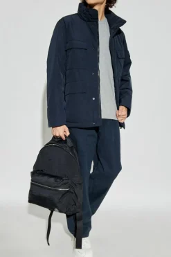 Stone Island NAVY BLUE Insulated jacket "Micro Twill"