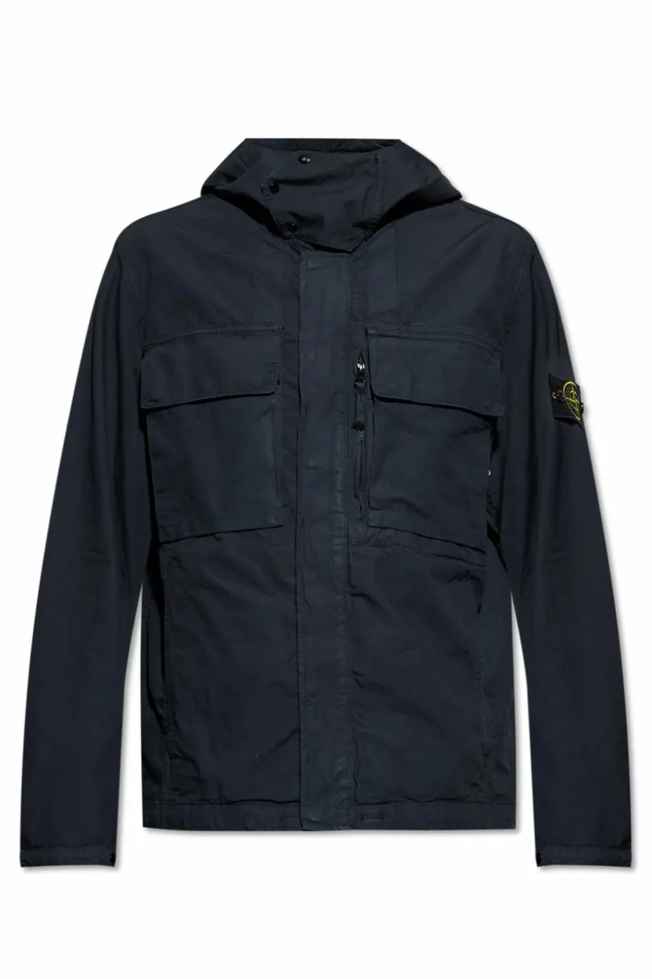Stone Island NAVY BLUE Jacket `Vanvas Weave Cotton`