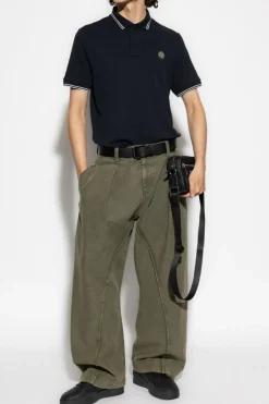 Stone Island NAVY BLUE Polo with logo