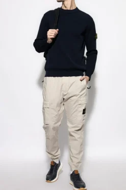 Stone Island NAVY BLUE Ribbed sweater