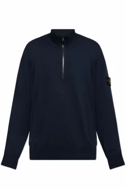 Stone Island NAVY BLUE Sweater with logo
