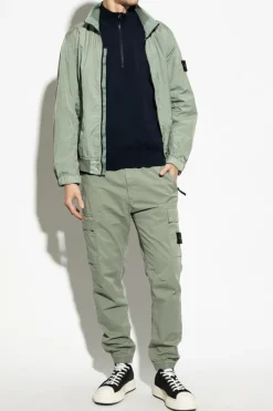 Stone Island NAVY BLUE Sweater with logo