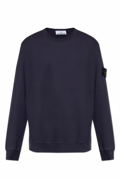 Stone Island NAVY BLUE Sweatshirt with logo