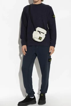 Stone Island NAVY BLUE Sweatshirt with logo