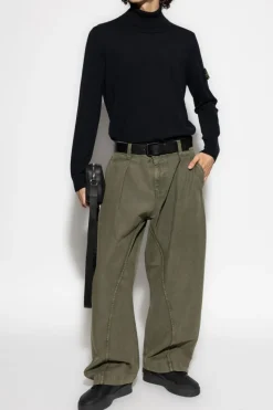 Stone Island NAVY BLUE Wool turtleneck