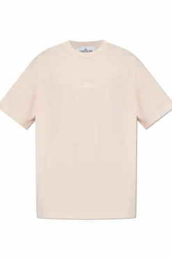 Stone Island PINK T-shirt with logo
