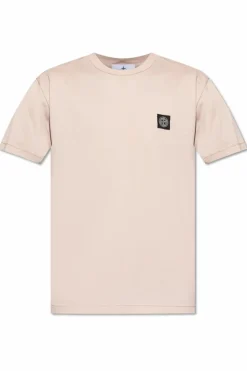 Stone Island PINK T-shirt with logo