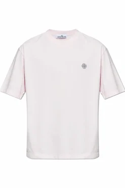 Stone Island PINK T-shirt with logo