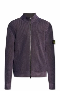 Stone Island PURPLE Cotton cardigan