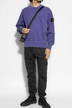 Stone Island PURPLE Sweatshirt with logo