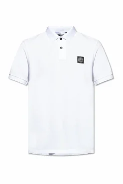 Stone Island WHITE Polo with logo