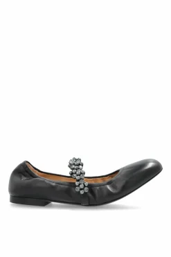 Stuart Weitzman BLACK Ballet Flats Poppy