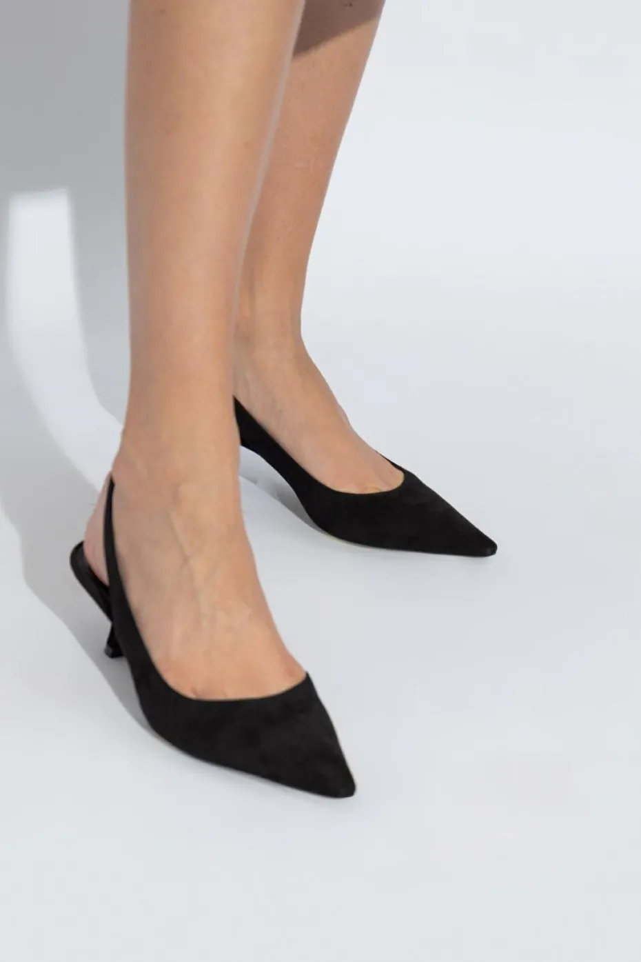 Stuart Weitzman BLACK Suede heels 'Naomi'